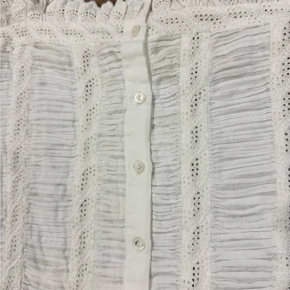 Doen White Ruffled Tank Top - Picture 4 of 12